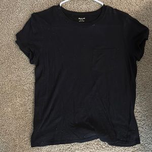 Madewell size medium black basic tee